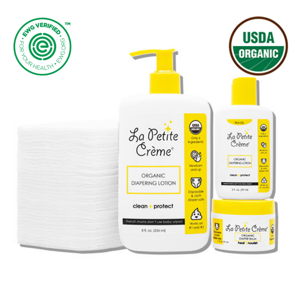 PAPAL LOTION & CREAM セット La Petite Creme - Organic Starter Bundle (Disposable Pads)